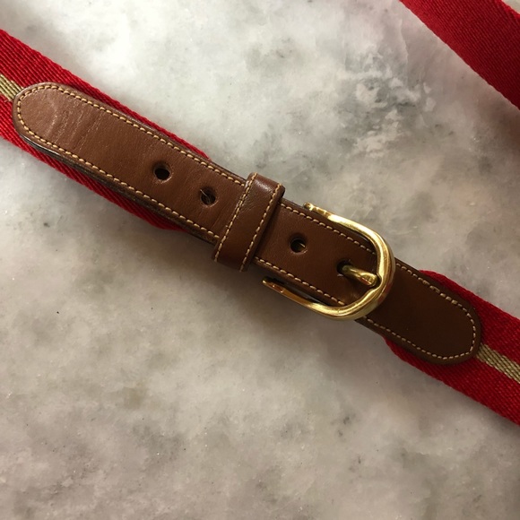 Dooney & Bourke Accessories - Dooney & Burke Red and Tan belt